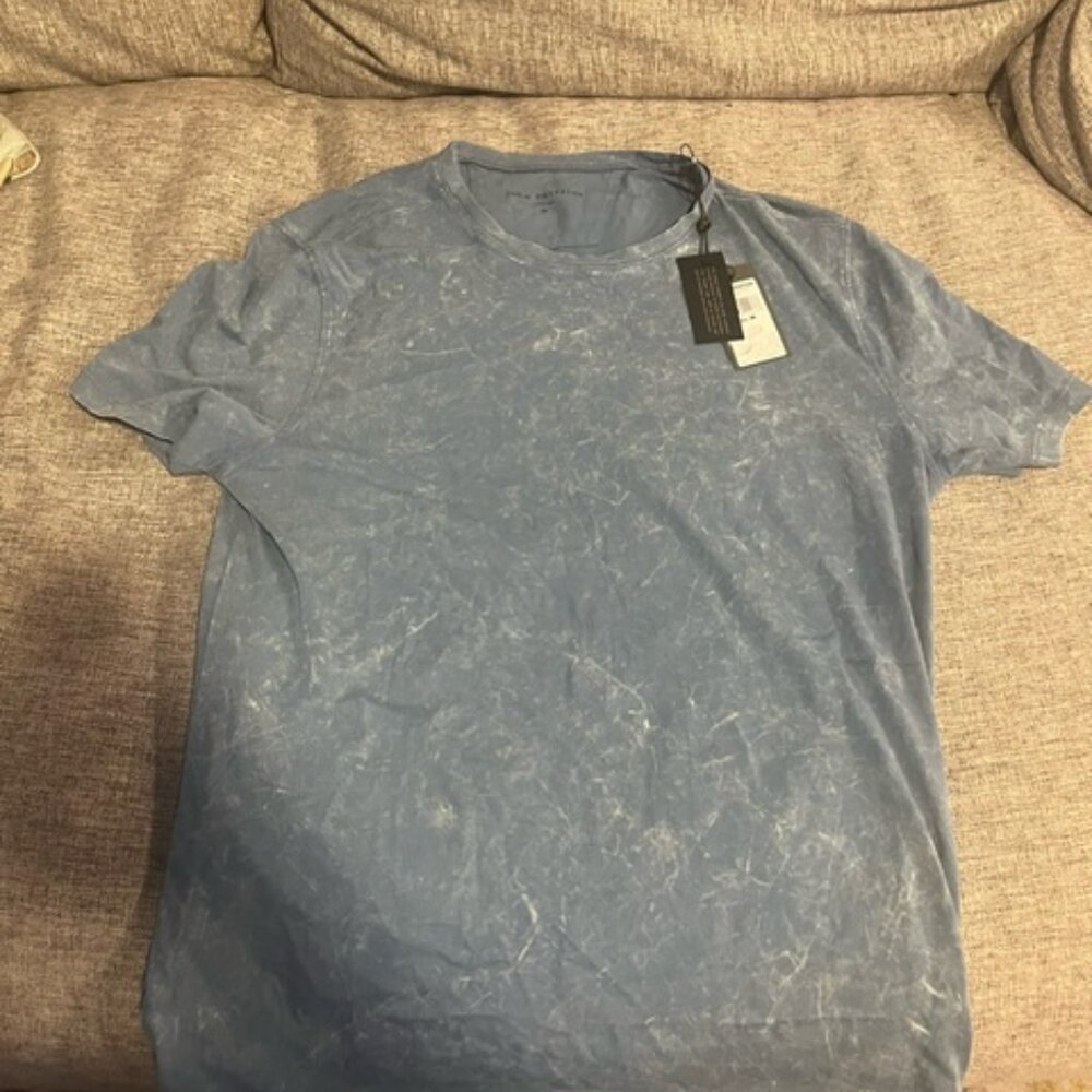 Mens, John Varvatos Blue tie-dye tshirt. New With Tags